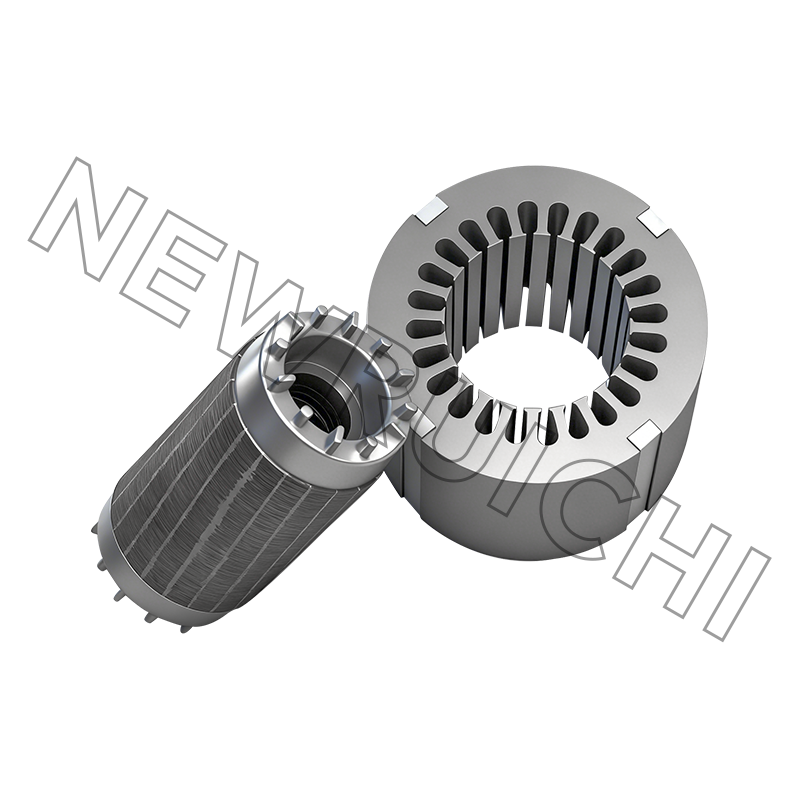 Zespół stojana silnika prądu przemiennego i rdzenia wirnika