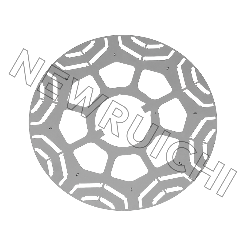 Próbka laminowania stojana/wirnika wycinana laserowo